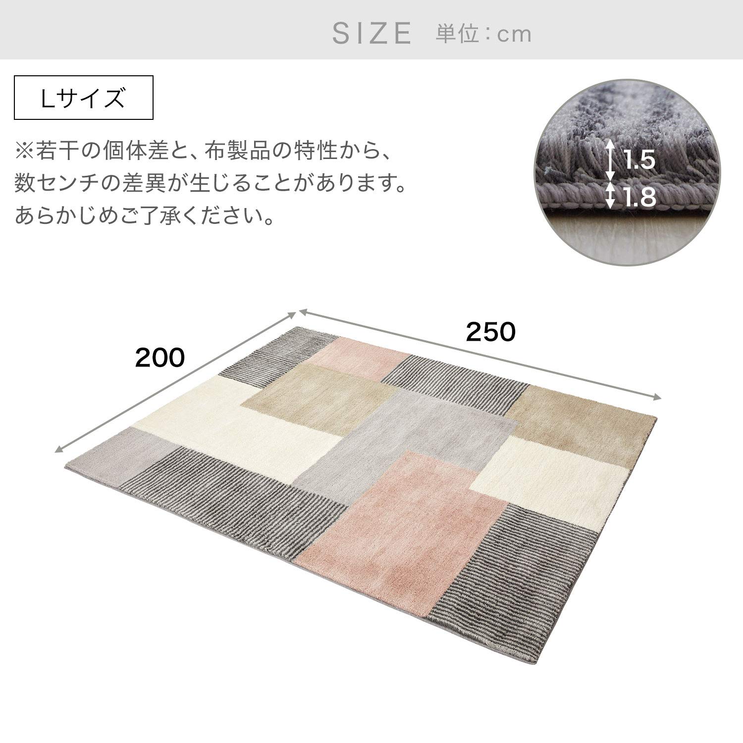 Amazon｜LOWYA ロウヤ カーペット ラグマット 絨毯 じゅうたん ラグ